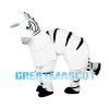 Realistic Adult Zebra Mascot Costume