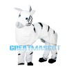Realistic Adult Zebra Mascot Costume