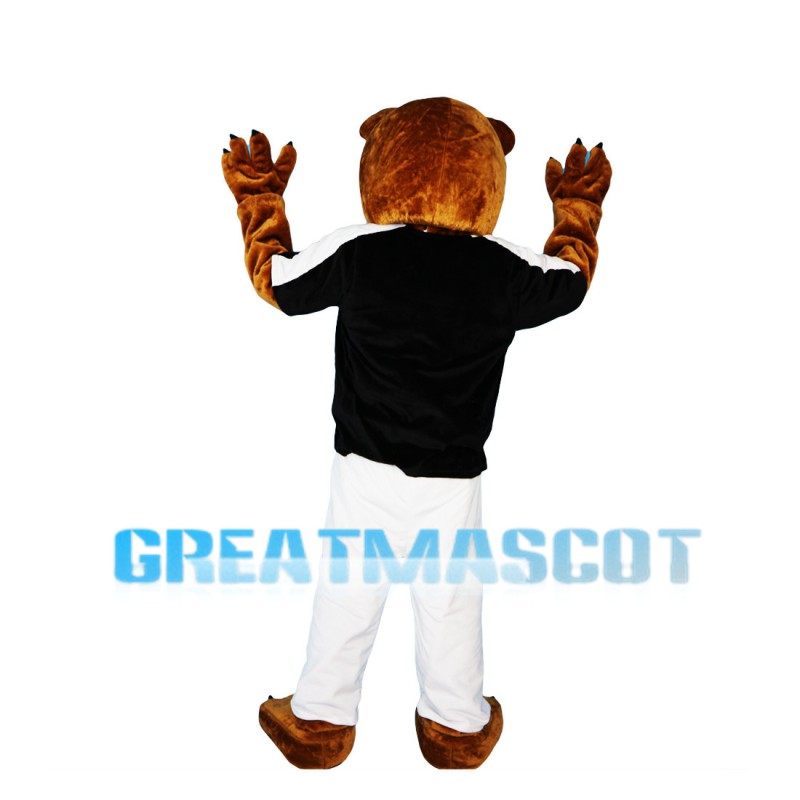 Wild Brown Bear With Set Mascot Costume