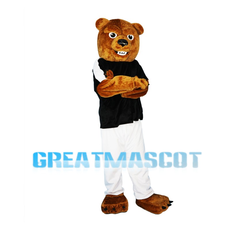 Wild Brown Bear With Set Mascot Costume