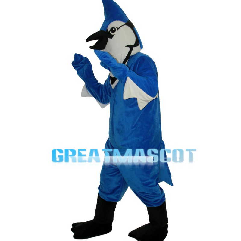 Adult Pointed Blue Bird Mascot Costume