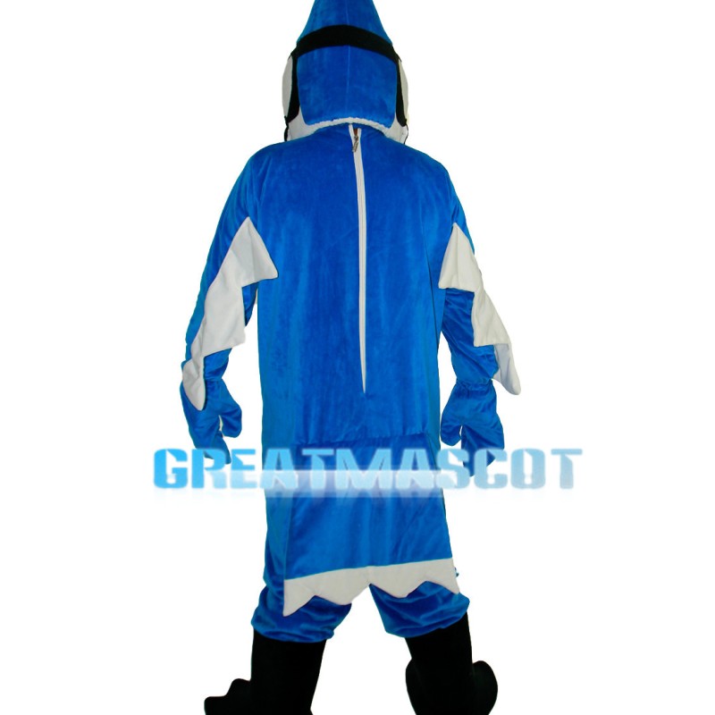 Adult Pointed Blue Bird Mascot Costume