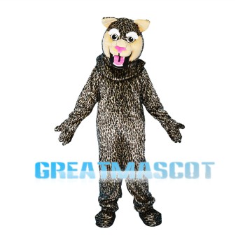 Agile Leopard With Pink Nose Mascot Costume