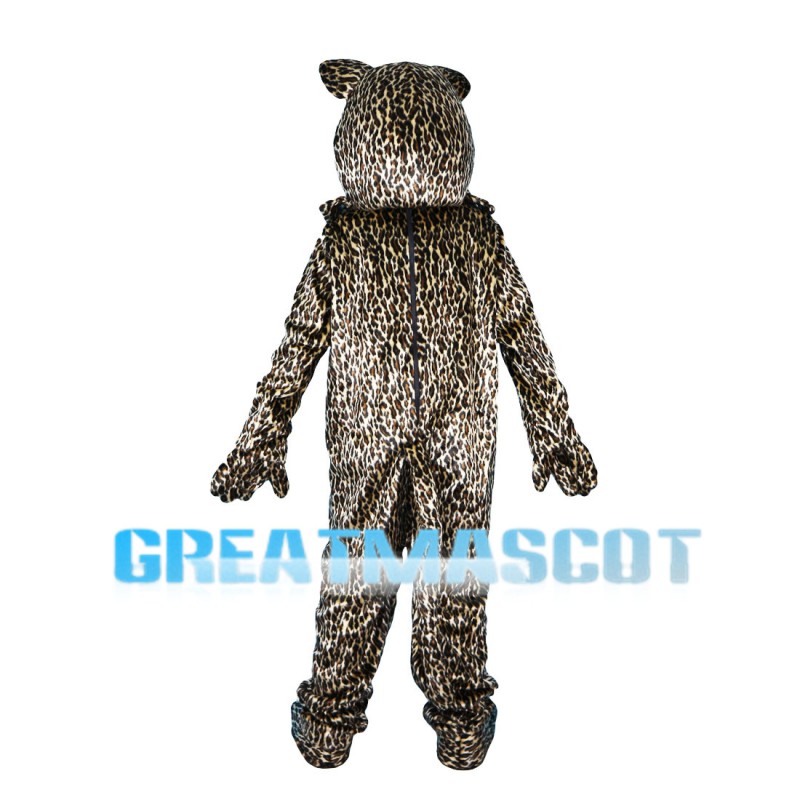 Agile Leopard With Pink Nose Mascot Costume