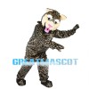 Agile Leopard With Pink Nose Mascot Costume