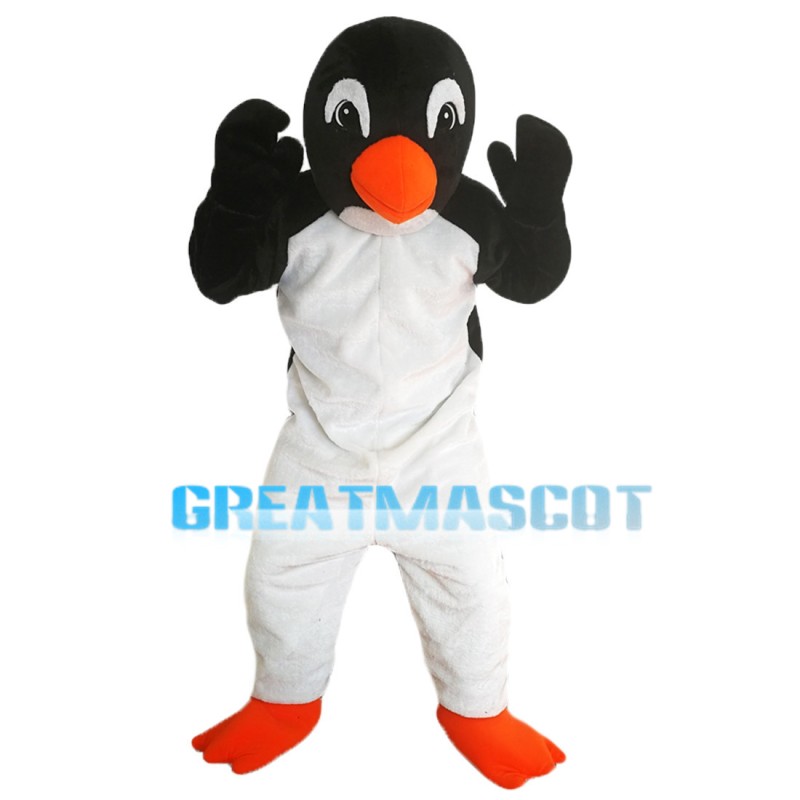 Slim Tall Adult Penguin Mascot Costume