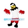 Unpleasant Eagle With Red Wings Mascot Costume