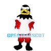 Unpleasant Eagle With Red Wings Mascot Costume