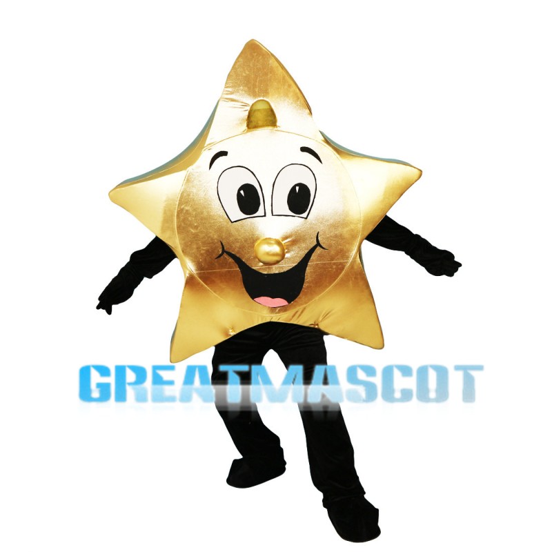 Cartoon Golden Pentagram Mascot Costume