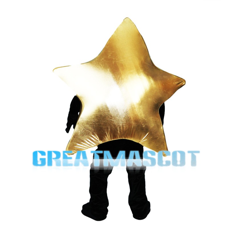 Cartoon Golden Pentagram Mascot Costume