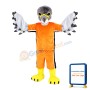 Athlete Eagle In Orange Set Mascot Costume