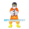 Athlete Eagle In Orange Set Mascot Costume