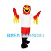 Square Head Red Eagle Mascot Costume
