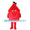 Red Windmill House Mascot Costume