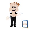 Feet With Brown Nail Polish Mascot Costume