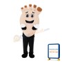 Feet With Brown Nail Polish Mascot Costume