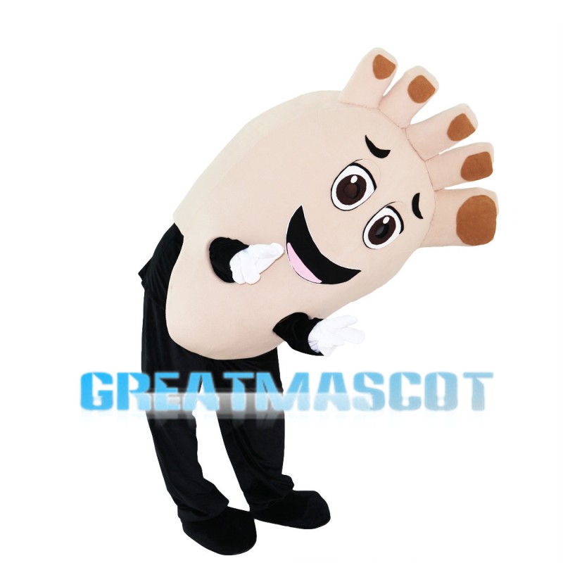 Feet With Brown Nail Polish Mascot Costume
