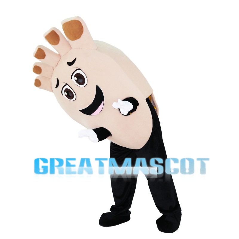 Feet With Brown Nail Polish Mascot Costume