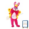 Crown Rabbit With Butterfly Wings Mascot Costume