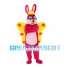 Crown Rabbit With Butterfly Wings Mascot Costume