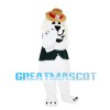 Plush Dog With Brown Hat Mascot Costume