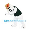 Plush Dog With Brown Hat Mascot Costume