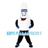 White Bowling Ball Bottle Mascot Costume