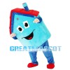 Blue House With Red Roof Mascot Costume