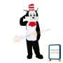 Circus Cat With Red Cravat Mascot Costume
