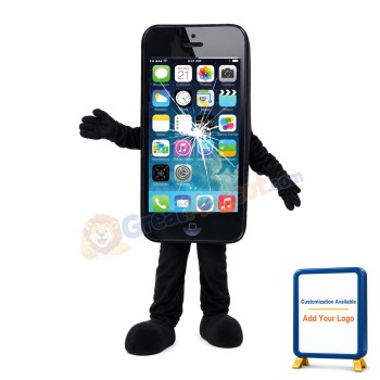 Phone With Broken Screen Mascot Costume