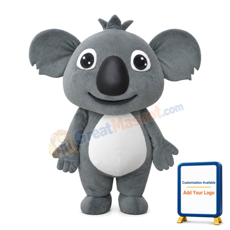 Big Nose Koala Mascot Costume
