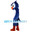 Big Nose Blue Owl Mascot Costume