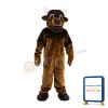 Adult Style Bull With White Horns Mascot Costume