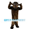 Adult Style Bull With White Horns Mascot Costume
