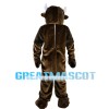 Adult Style Bull With White Horns Mascot Costume