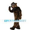 Adult Style Bull With White Horns Mascot Costume