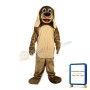 Brown Dog With Ears Drooping Mascot Costume