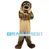 Brown Dog With Ears Drooping Mascot Costume