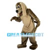 Brown Dog With Ears Drooping Mascot Costume