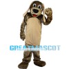 Brown Dog With Ears Drooping Mascot Costume