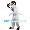 Old Ram With Curved Horns Mascot Costume
