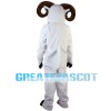 Old Ram With Curved Horns Mascot Costume