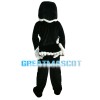 All Black Bird With White Beak Mascot Costume