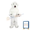 Furry Strong Polar Bear Mascot Costume