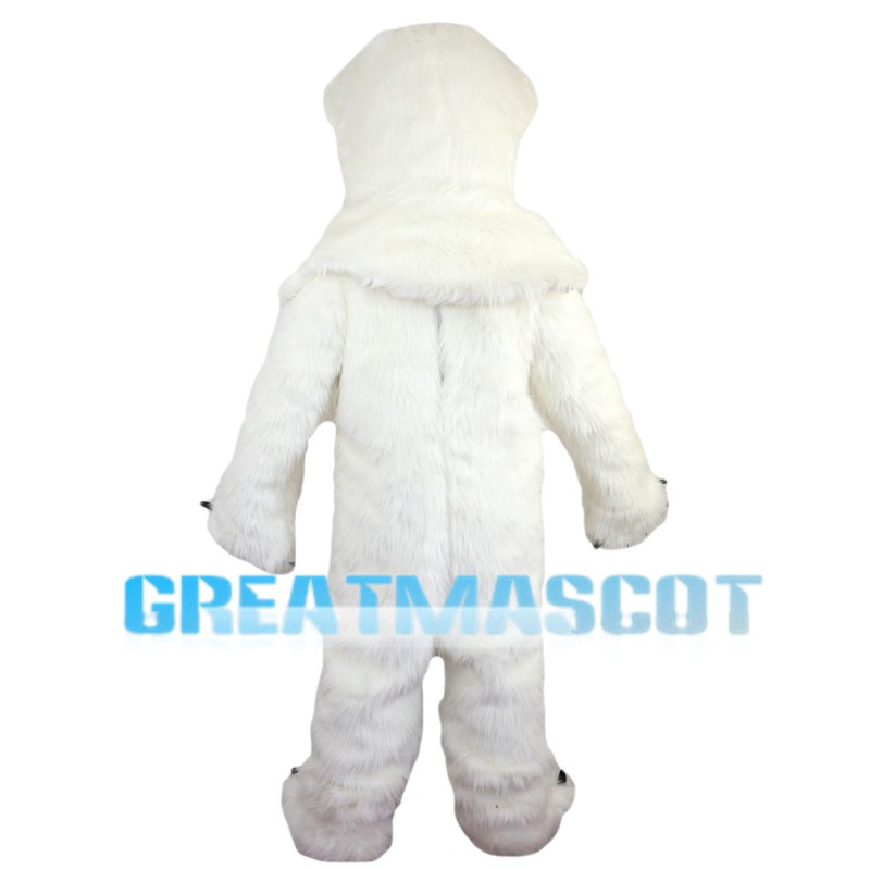 Furry Strong Polar Bear Mascot Costume