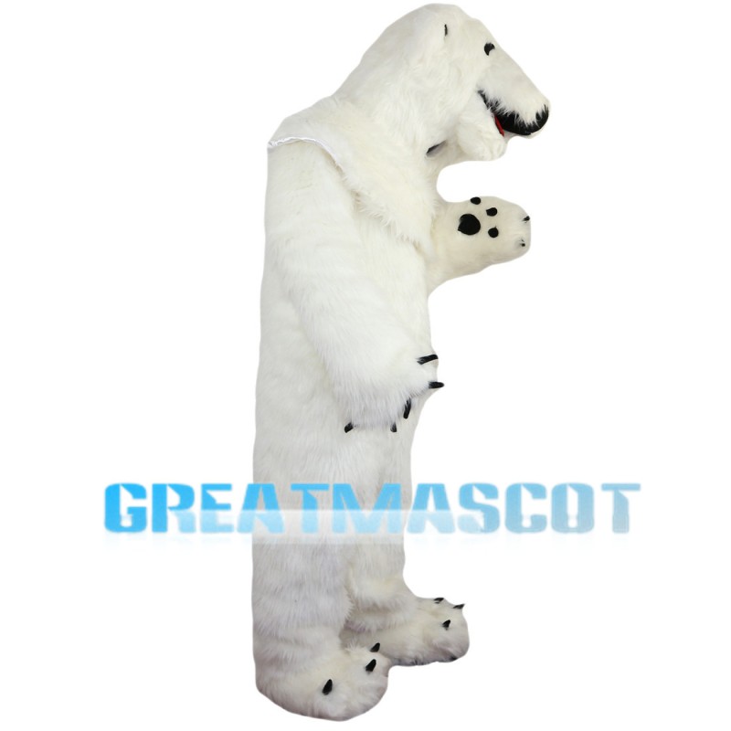 Furry Strong Polar Bear Mascot Costume
