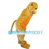 Brown Dog Licking Paw Mascot Costume