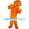 Clever Dog With Red Pullover Mascot Costume