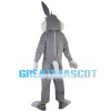 Adult Gray & White Rabbit Mascot Costume