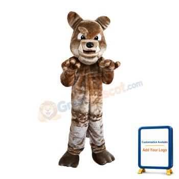 Fierce Dog Showing Sharp Tooth Mascot Costume